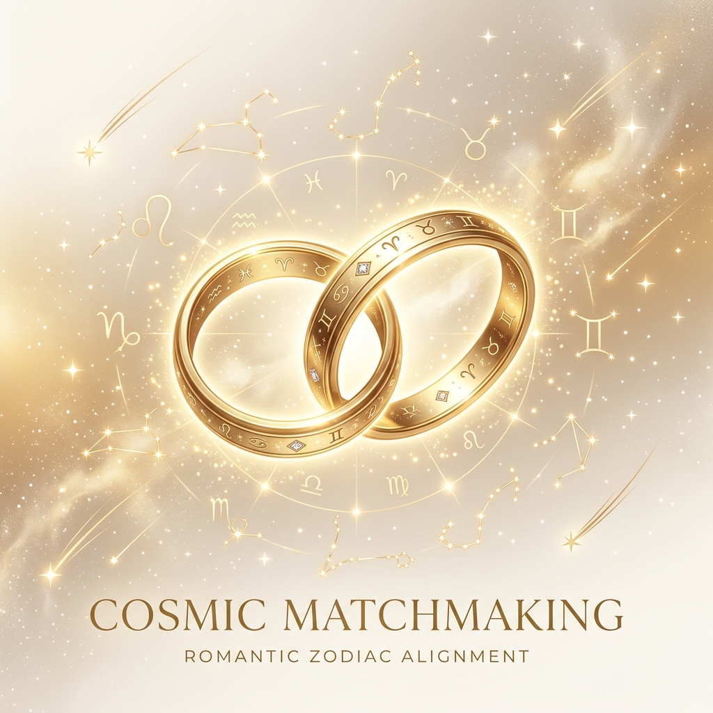 Celestial Romantic Alignment Illustration
